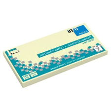 Info Notes Öntapadós jegyzettömb Info Notes 125x75 mm 100 lapos antimikrobiális sárga jegyzettömb