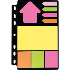 Info Notes Öntapadós jegyzettömb szett Info Notes 150x220 mm vegyes színek gyűrűs betéten post-it