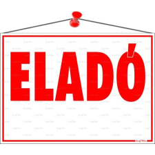 . Információs tábla, 35x25 cm,  Eladó információs címke