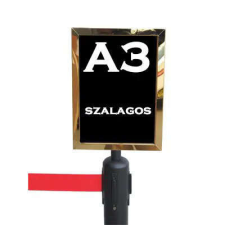 Információs tábla arany álló, A3 (KITGA3A) információs címke