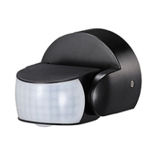  Infravörös mozgásérzékelő fekete színben (600W) IP65 kültéri világítás