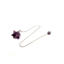 Inga merkaba Ametiszt 2x2cm medál
