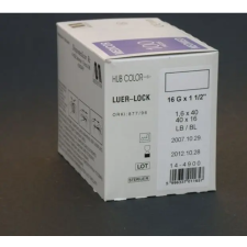  Injekciós tű 16 G 1 1/2 100 db/doboz gyógyászati segédeszköz