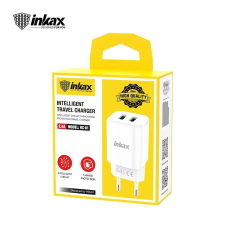 Inkax HC-02 2.4A Hálózati Töltőfej - Fehér mobiltelefon kellék