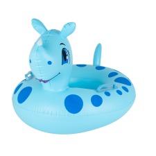 Inlea4Fun Felfújható orrszarvú úszógumi gyerekeknek 60 x 45 x 40 cm - kék úszógumi, karúszó