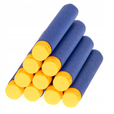 Inlea4Fun Szivacslövedék utántöltő 7 cm 10 darab Nerf katonásdi