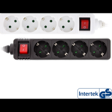 Inline 16443G elektromos elosztó 3 M 4 AC kimenet(ek) Beltéri Fehér (16443G) hosszabbító, elosztó