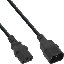 Inline 16607 tápkábel Fekete 0,75 M C14 csatlakozó C13 csatlakozó (16607) kábel és adapter