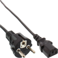 Inline 16651C Fekete 5 M F típusú hálózati csatlakozó IEC C13 (16651C) kábel és adapter