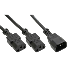Inline 16657K tápkábel Fekete 3 M C14 csatlakozó 2 x C13 csatlakozó (16657K) kábel és adapter
