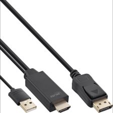 Inline 17160P video átalakító kábel 10 M Fekete (17160P) kábel és adapter