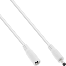 Inline 26901D tápkábel Fehér 1 M 4.0 x 1.7 mm (26901D) kábel és adapter