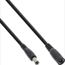 Inline 26903B tápkábel Fekete 3 M 5.5 x 2.1 mm (26903B) kábel és adapter