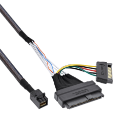 Inline 29620A jelkábel 0,5 M Fekete (29620A) kábel és adapter