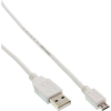Inline 31750W USB kábel USB 2.0 5 M USB A Micro-USB B Fehér (31750W)