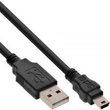 Inline 33107L USB kábel 5 M USB A Mini-USB B Fekete (33107L) kábel és adapter