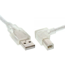 Inline 34517R USB kábel 0,5 M USB A USB B Átlátszó (34517R) kábel és adapter
