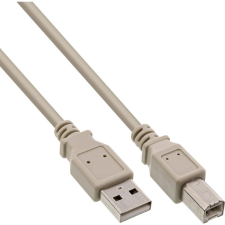 Inline 34518H USB kábel 2 M USB A USB B Bézs (34518H) kábel és adapter