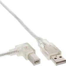 Inline 34521L USB kábel 3 M USB A USB B Átlátszó (34521L) kábel és adapter