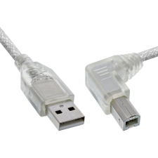 Inline 34521R USB kábel 3 M USB A USB B Átlátszó (34521R) kábel és adapter