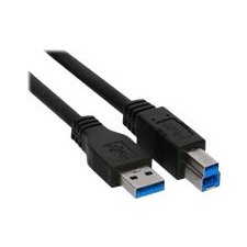 Inline 35310 USB kábel 1 M USB A USB B Fekete (35310) kábel és adapter