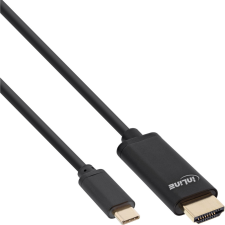 Inline 64113 3 M USB C-típus HDMI Fekete kábel és adapter