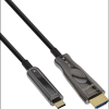 Inline 64220A video átalakító kábel 20 M USB C-típus HDMI Fekete (64220A)