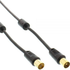 Inline 69401P koax kábel 1 M F-típusú Fekete (69401P) kábel és adapter