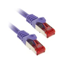 Inline 76403P hálózati kábel Lila 3 M Cat6 S/FTP (S-STP) (76403P) kábel és adapter