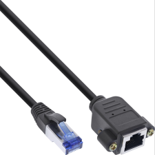 Inline 76511X hálózati kábel Fekete 1 M Cat6a S/FTP (S-STP) (76511X) kábel és adapter