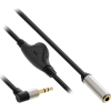 Inline 99253C audio kábel 0,25 M 3.5mm Fekete (99253C)