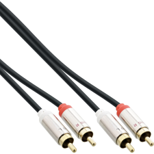 Inline 99263 audio kábel 3 M 2 x RCA Fekete (99263) kábel és adapter
