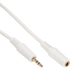 Inline 99934W audio kábel 1 M 3.5mm Fehér (99934W) kábel és adapter
