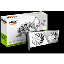 INNO3D GeForce RTX4060 8GB GDDR6 Twin X2 OC White Videókártya (N40602-08D6X-173051W) videókártya