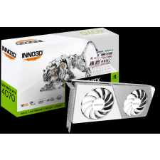 INNO3D GeForce RTX 4070 12GB GDDR6X Twin X2 OC White Videókártya (N40702-126XX-183052V) videókártya