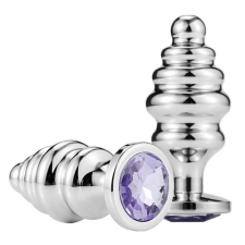 Innok RY-024 Fenékdugó,Anal Plug Lila kristállyal anál