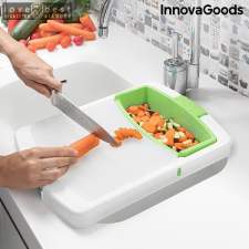 InnovaGoods 3:1-ben vágódeszka tálcával, tartállyal és ürítővel (InnovaGoods), VIDEÓBEMUTATÓVAL! konyhai eszköz