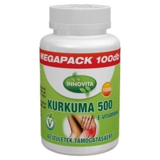 Innovita kurkuma 500e-vitaminnal 100 db vitamin és táplálékkiegészítő