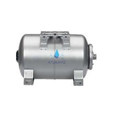  INOX(saválló) 50L fekvő hidrofor tartály (Olasz) hűtés, fűtés szerelvény
