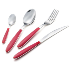 Inoxriv NILU&amp;#039; Piros 24 db-os evőeszközkészlet tányér és evőeszköz