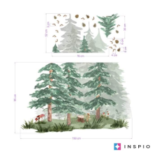 INSPIO Erdei táj gyerekszobába (9215f) tapéta, díszléc és más dekoráció