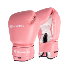 Insportline Boxkesztyű inSPORTline Ravna rózsaszín-fehér 8oz boksz és harcművészeti eszköz