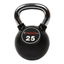 Insportline Gumis harangsúly krómozott fogantyúval inSPORTline Ketlebel 25 kg kettlebell