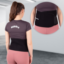 Insportline Neoprén deréköv inSPORTline Waistpire zsebbel XL fekete gyógyászati segédeszköz