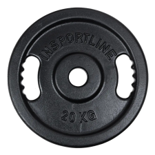 Insportline Öntöttvas olimpiai súlytárcsa inSPORTline Castblack OL 20 kg súlytárcsa