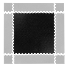 Insportline Puzzle fitness szőnyeg inSPORTline Simple fekete tornaszőnyeg