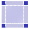 Insportline Puzzle fitness szőnyeg sarok összekötő elem Simple 4db kék