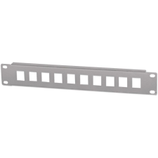 Intellinet 10-Port Patchpanel unbestückt 10" 1 HE grau (714969) asztali számítógép kellék