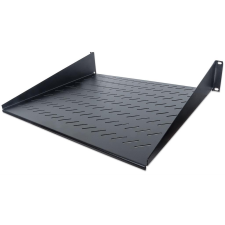 Intellinet 2U 19" fix rack polc 400mm fekete (712514) (712514) asztali számítógép kellék