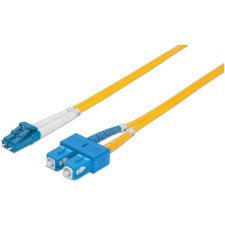 Intellinet 473972 száloptikás kábel 2 M LC SC OS2 Sárga (473972) kábel és adapter